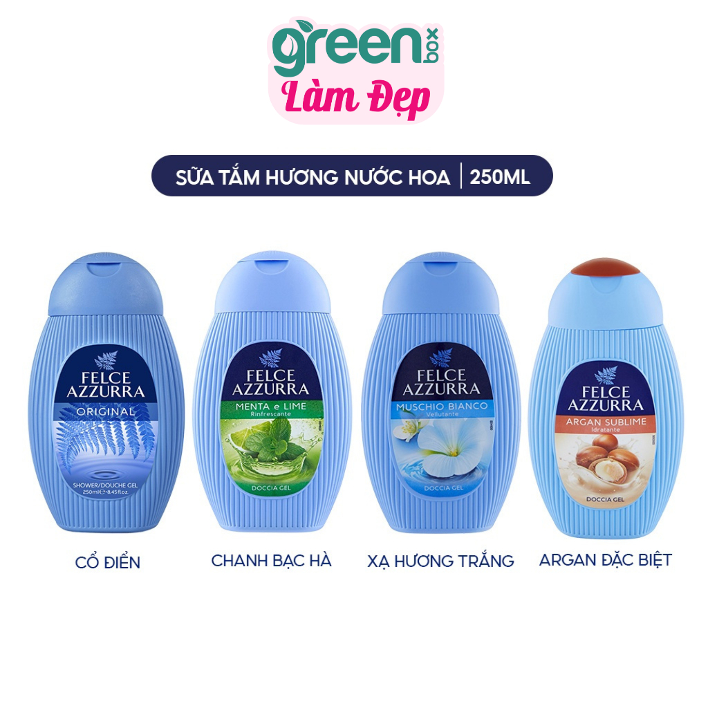 Sữa Tắm FELCE AZZURRA Hương Nước Hoa Paglieri Xuất Xứ Ý 250ML