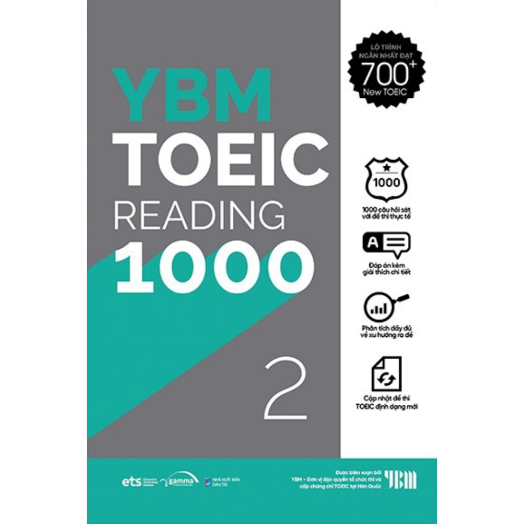 Sách YBM Toeic Reading 1000 Vol 2