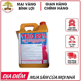 Thio 99% can 5lít- xử lý nước ao nuôi, diệt khuẩn, nấm bám trên thân tôm