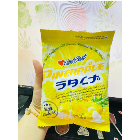 Kẹo chanh muối HartBeat Thái Lan vị DỨA 120g bổ sung Vitamin C