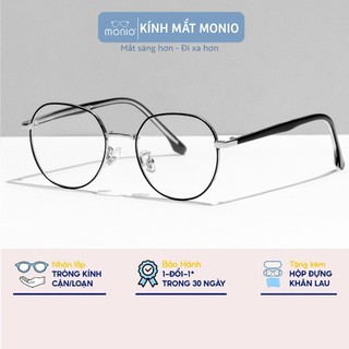 Gọng Kính Cận Tròn Nam Nữ MONIO 0955 Chất Liệu Kim Loại Phụ Kiện Thời Trang