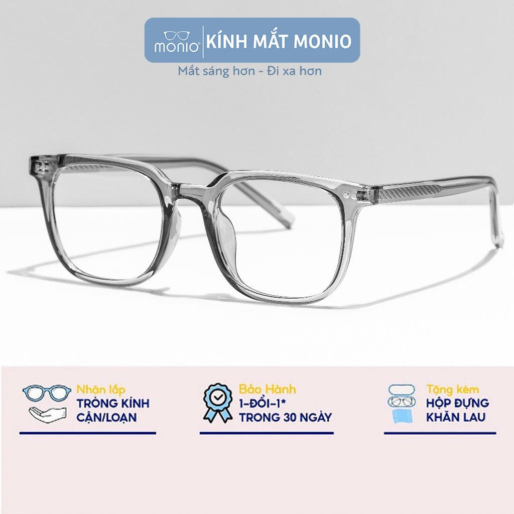 Gọng Kính Cận Nam Nữ MONIO TR1009 Dáng Chữ Nhật Chất Liệu Nhựa Siêu Bền Màu Sắc Thời Trang