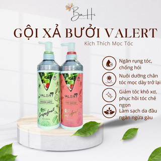 Cặp dầu gội xả bưởi grapefruit valert 850mlx2 | giảm rụng tóc kích mọc tóc phục hồi hư tổn | chính hãng bahi cosmet