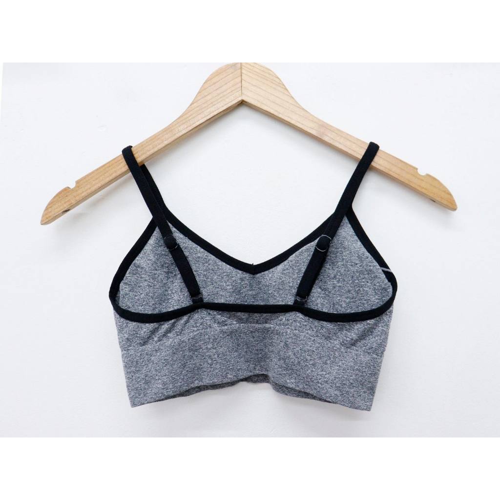 C3795 - Áo bra tập in chữ viền màu, sọc nhuyễn