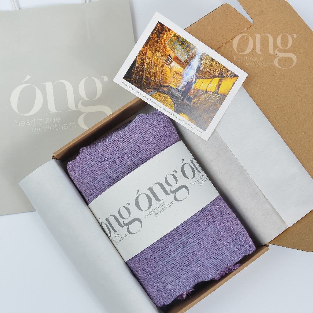 Khăn choàng ấm cotton sợi loang- Óng SILK - Mềm mại, êm ấm, nhẹ, thoáng khí- An toàn cho da- 100% Sợi cotton tự nhiên