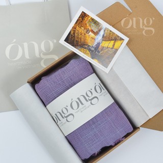 Khăn choàng ấm cotton sợi loang- Óng SILK - Mềm mại, êm ấm, nhẹ, thoáng khí- An toàn cho da- 100% Sợi cotton tự nhiên
