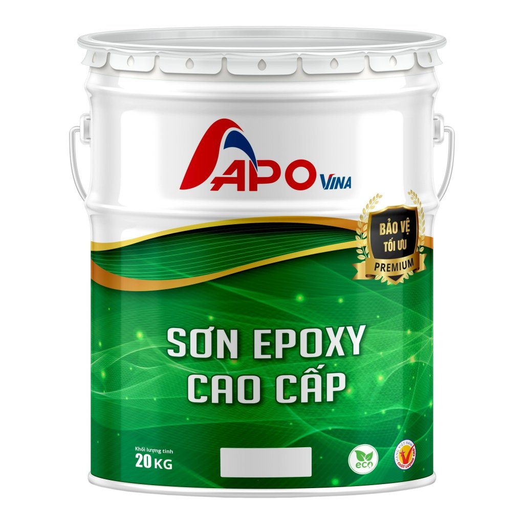 Sơn EPOXY APOvina màu Trắng 5kg