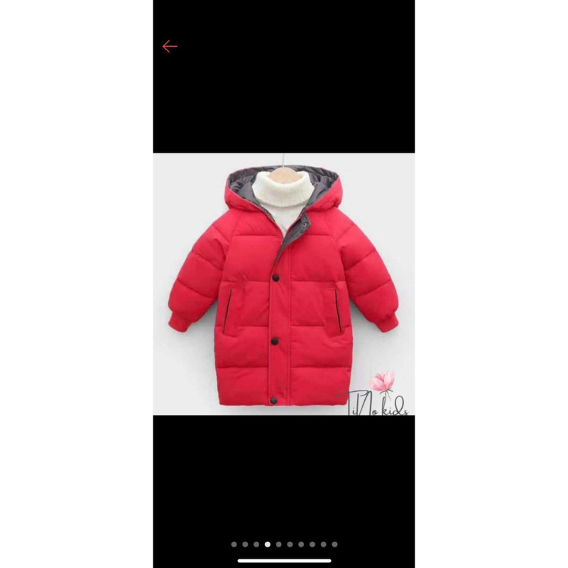 Áo khoác dáng dài siêu nhẹ lót lụa hàng Quảng Châu cao cấp cho bé 12-48kg