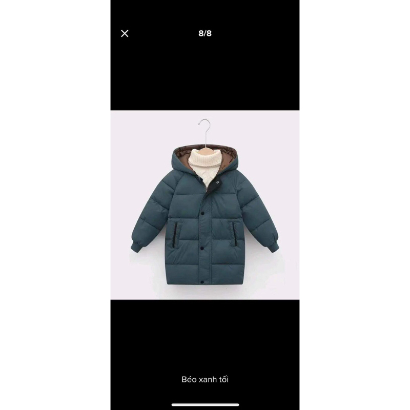 Áo khoác dáng dài siêu nhẹ lót lụa hàng Quảng Châu cao cấp cho bé 12-48kg