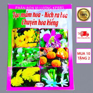Phân bón kích thích ra hoa tạo mầm hoa ra hoa đồng loạt cho hoa kiểng, hoa lan, mai vàng, vạn thọ, hoa giấy