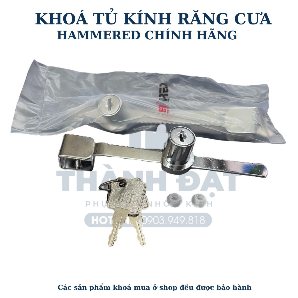 Khóa tủ kính răng cưa Hammered