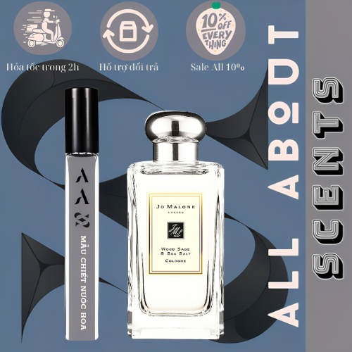 Nước hoa unisex J.o.m.a.l.o.n.e Wood Sage & Sea Salt Cologne 10ml