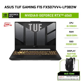 Laptop ASUS TUF Gaming F15 FX507VV4-LP382W i9-13900H16G512GRTX™ 4060 8G15.6'