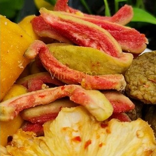 MIX TRÁI CÂY SẤY DẺO MUỐI ỚT VILIFARM chua cay mặn ngọt ít đường