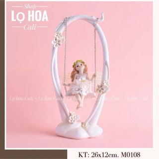 Bình hoa cô gái - Bình Gốm nhập khẩu