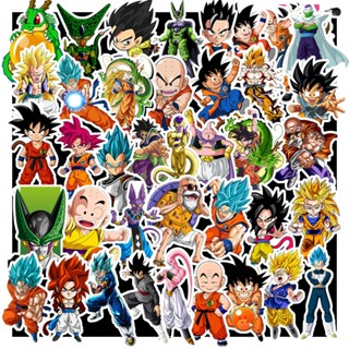 Combo 50 Sticker Dragon Ball chống nước sticker dán laptop, điện thoại, đàn guitar, mũ bảo hiểm, vali