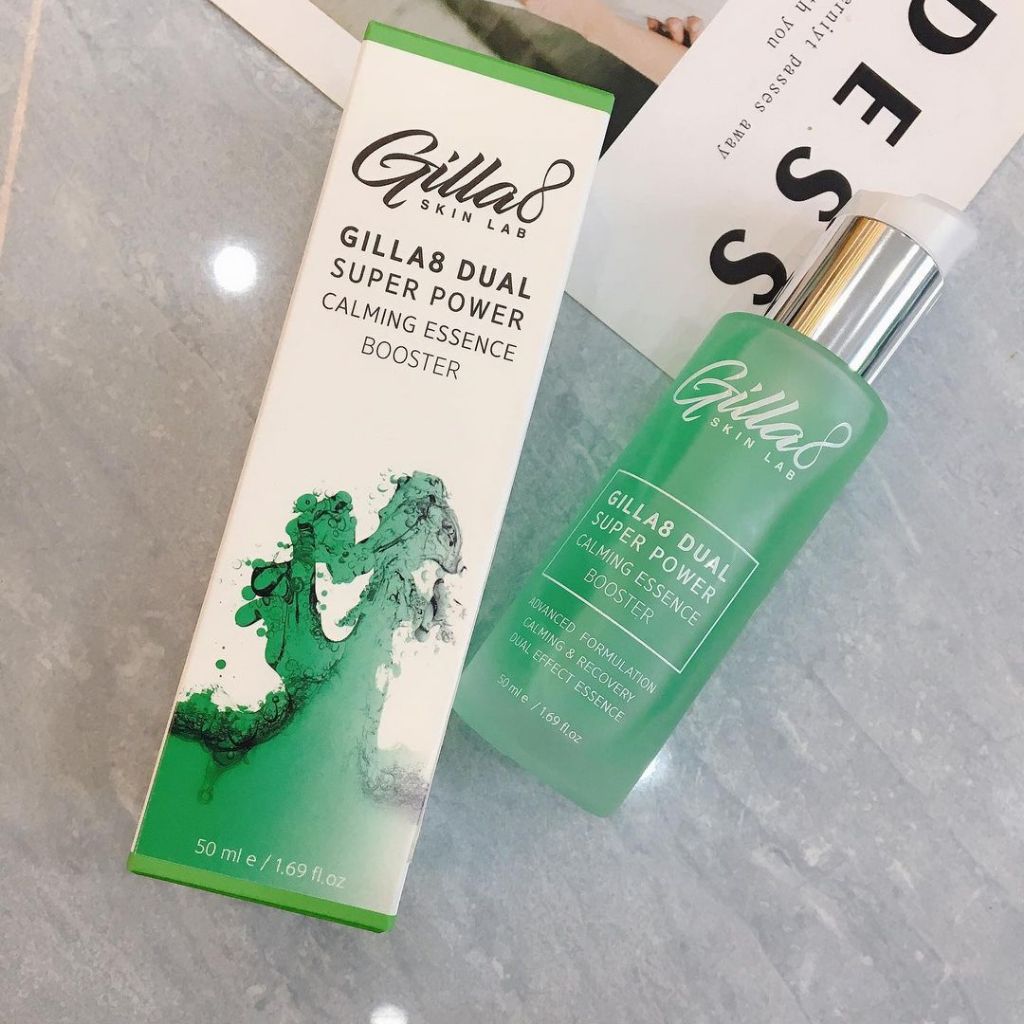 Tinh chất Tràm Trà giảm mụn GILLA8 Dual Super Power CALMING Essence Booster 50ml