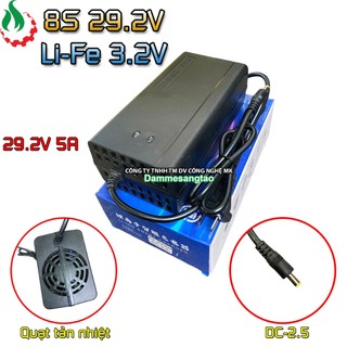 Sạc 8S 5A 29.2V dùng cho pin sắt Li-Fe 3.2V (Dùng chung sạc 7S 29.4V)