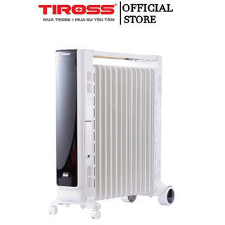 Máy sưởi dầu Tiross TS9213 13 thanh, màn hình LED, hẹn giờ, điều khiển, giá phơi - Bảo hành chính hãng 12 tháng