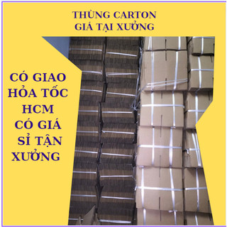 Thùng hộp carton size nhỏ, thùng giấy đóng hàng nhiều kích thước - số lượng 50 thùng