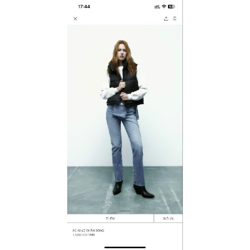 Áo phao gile ZA.RA xịn hãng Vnxk