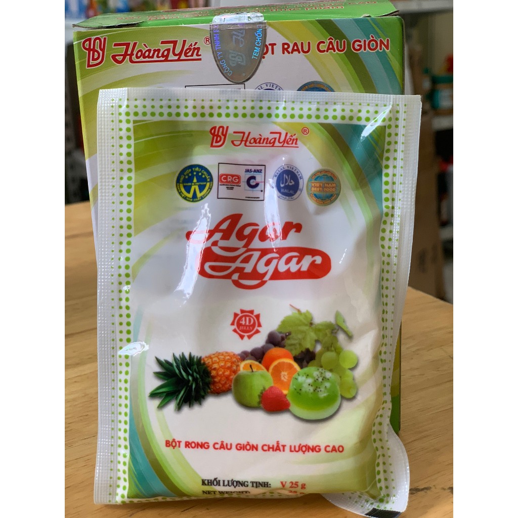 Bột rau câu dẻo, giòn