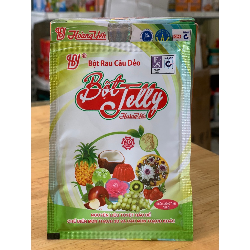 Bột rau câu dẻo, giòn