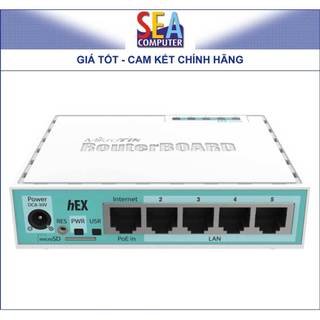 Thiết bị cân bằng tải load balancing mikrotik hex rb750gr3 - new 100%! full box!