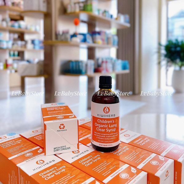 SIRO DỌN ĐỜM SÂU KIWI LUNG CLEAR - LÀM SẠCH PHỔI HỮU CƠ DÀNH CHO TRẺ EM