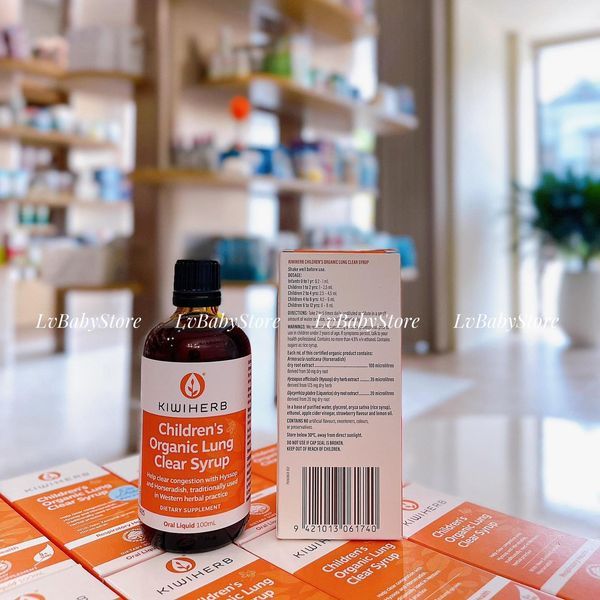 SIRO DỌN ĐỜM SÂU KIWI LUNG CLEAR - LÀM SẠCH PHỔI HỮU CƠ DÀNH CHO TRẺ EM