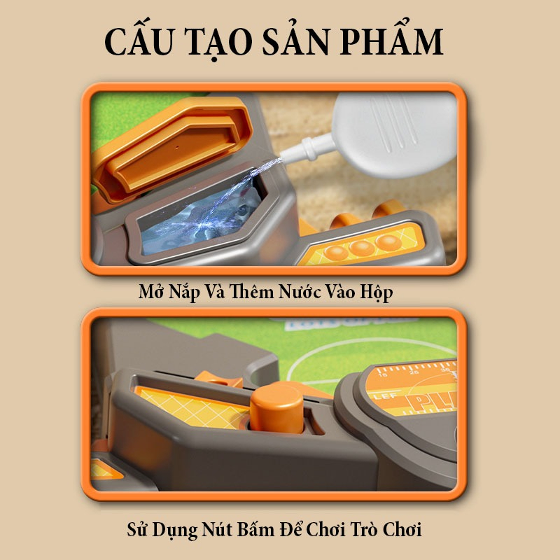 Đồ Chơi Bắn Bóng Mini Dành Cho Bé - Bàn Goal Soccer Sport Với Chế Độ Phun Nước Vào Đối Thủ Khi Ghi Bàn