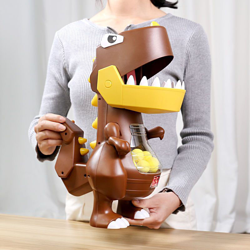 Đồ Chơi Máy Bắt Bóng Tính Điểm Khủng Long Có Bảng Điện Tử - Súng Bắn Khủng Long - Tặng Kèm 2 Súng Và 24 Bóng