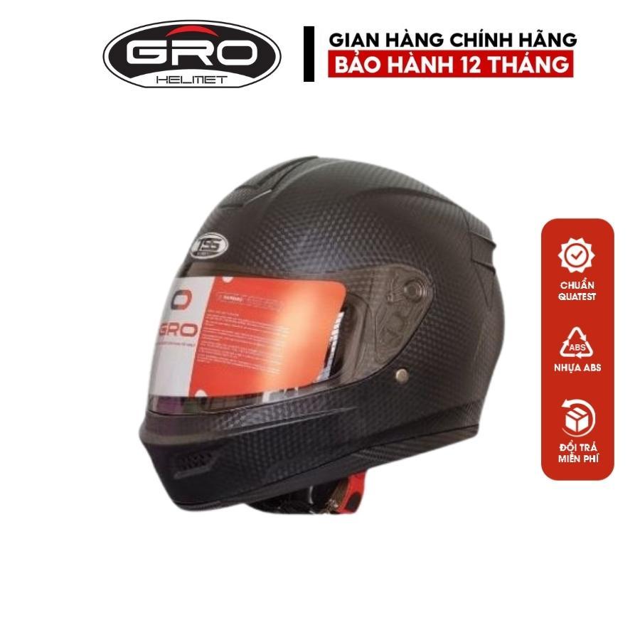 Mũ bảo hiểm Full Face ST26 sơn nhám chính hãng GRO, thể thao size 55-58cm