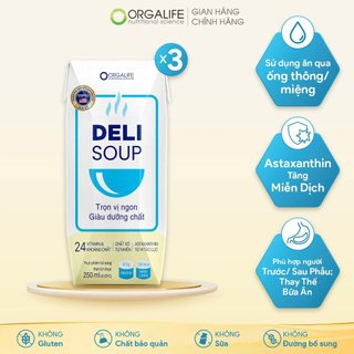 [Thùng 30 hộp] - Deli Soup - Thực phẩm dinh dưỡng - 250ml