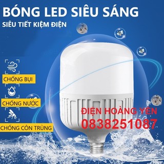 Bóng led trụ 50W  40W 30W đui xoáy- ÁNH SÁNG TRẮNG