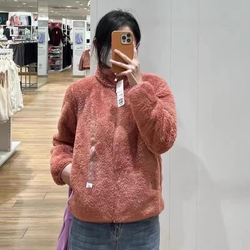 Áo lông cừu  2 mặt nữ chính hãng