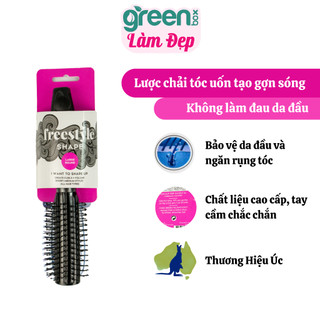 Lược tròn cỡ vừa freestyle chuyên để sấy tóc tạo kiểu tóc uốn, cúp - giao màu ngẫu nhiên