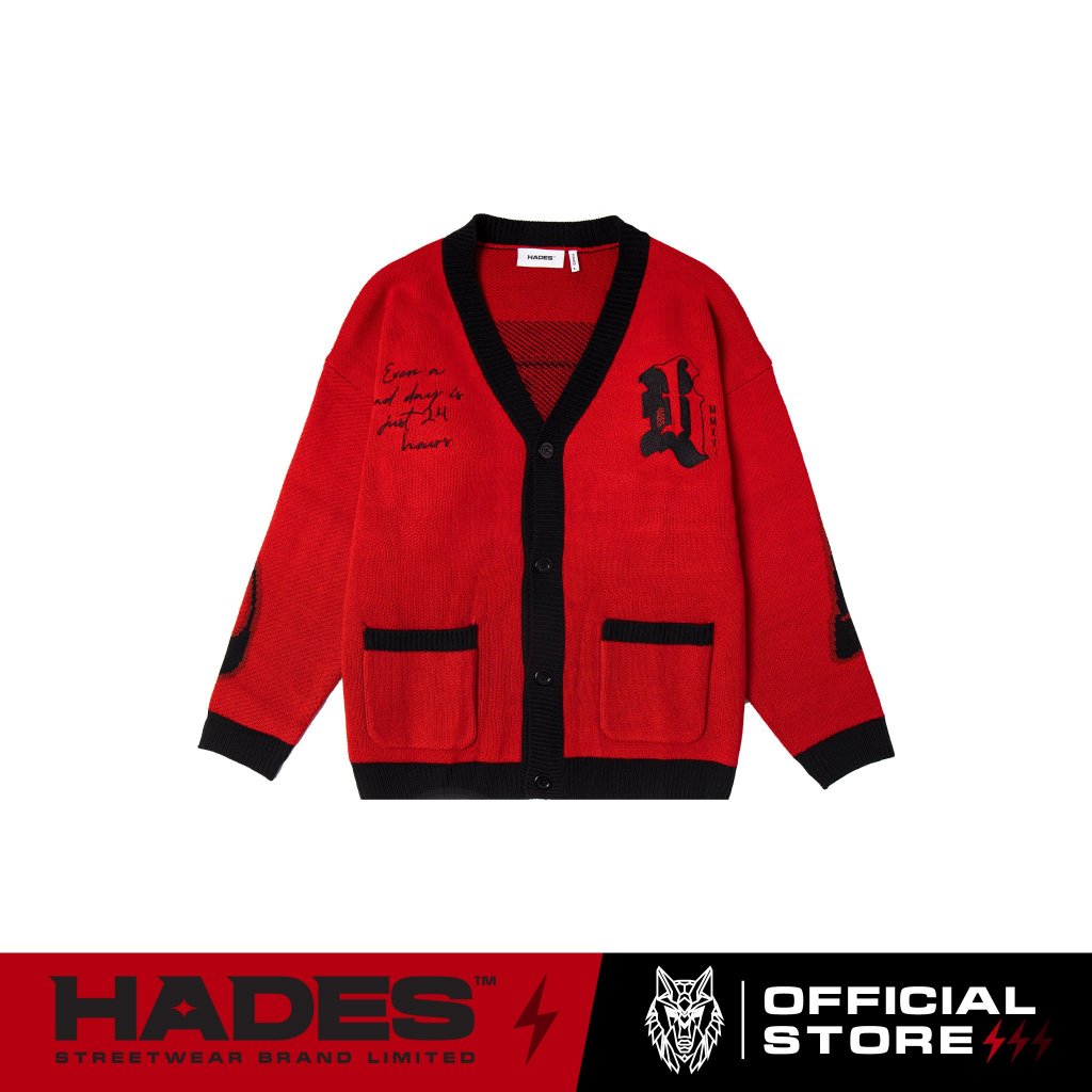 Áo Khoác Len Tay Dài RED VELVET Cardigan - HADES Brand Chính Hãng