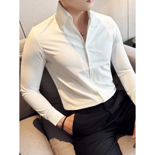 Áo sơ mi nam dáng ôm dài tay cổ chữ V đứng,mẫu mới fom đẹp,chất lụa co giãn cao cấp thời trang công só trẻ trung bigsize