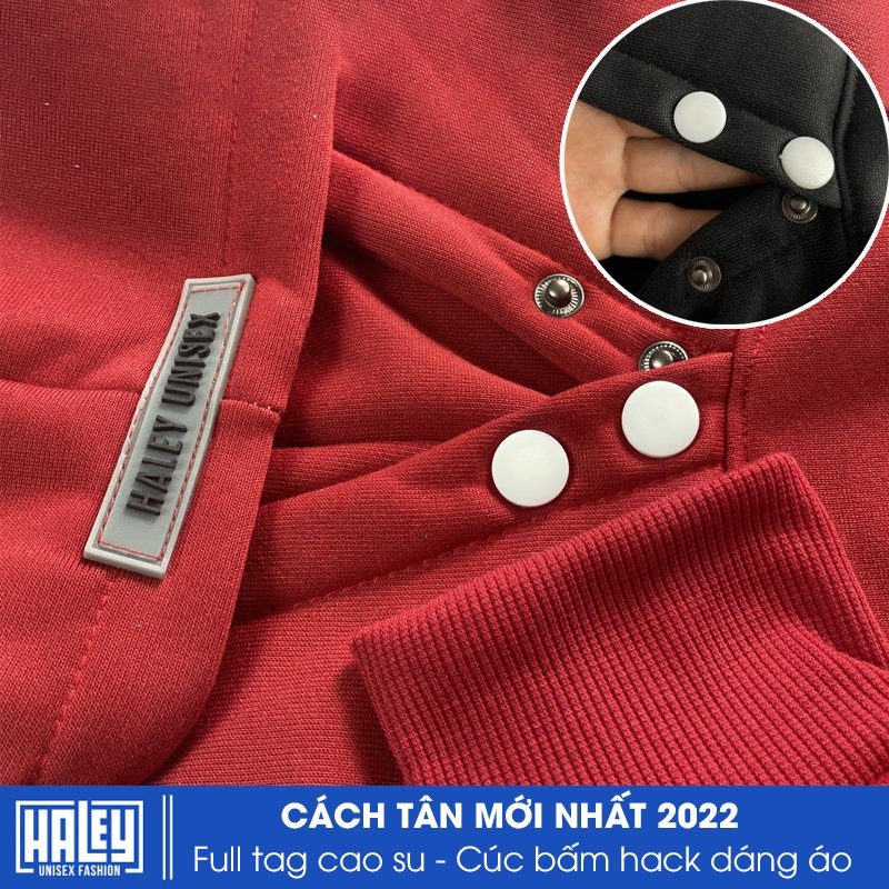 Áo Hoodie Unisex HD418 HALEY Nam Nữ Form Rộng Dài Tay MEET Phong Cách Hàn Quốc Vài Nỉ Bông Cao Cấp