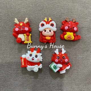 STICKER/JIBITZ/CHARM RỒNG TẾT TRANG TRÍ DÉP CROSS (ĐÃ GỒM NÚT GẮN)
