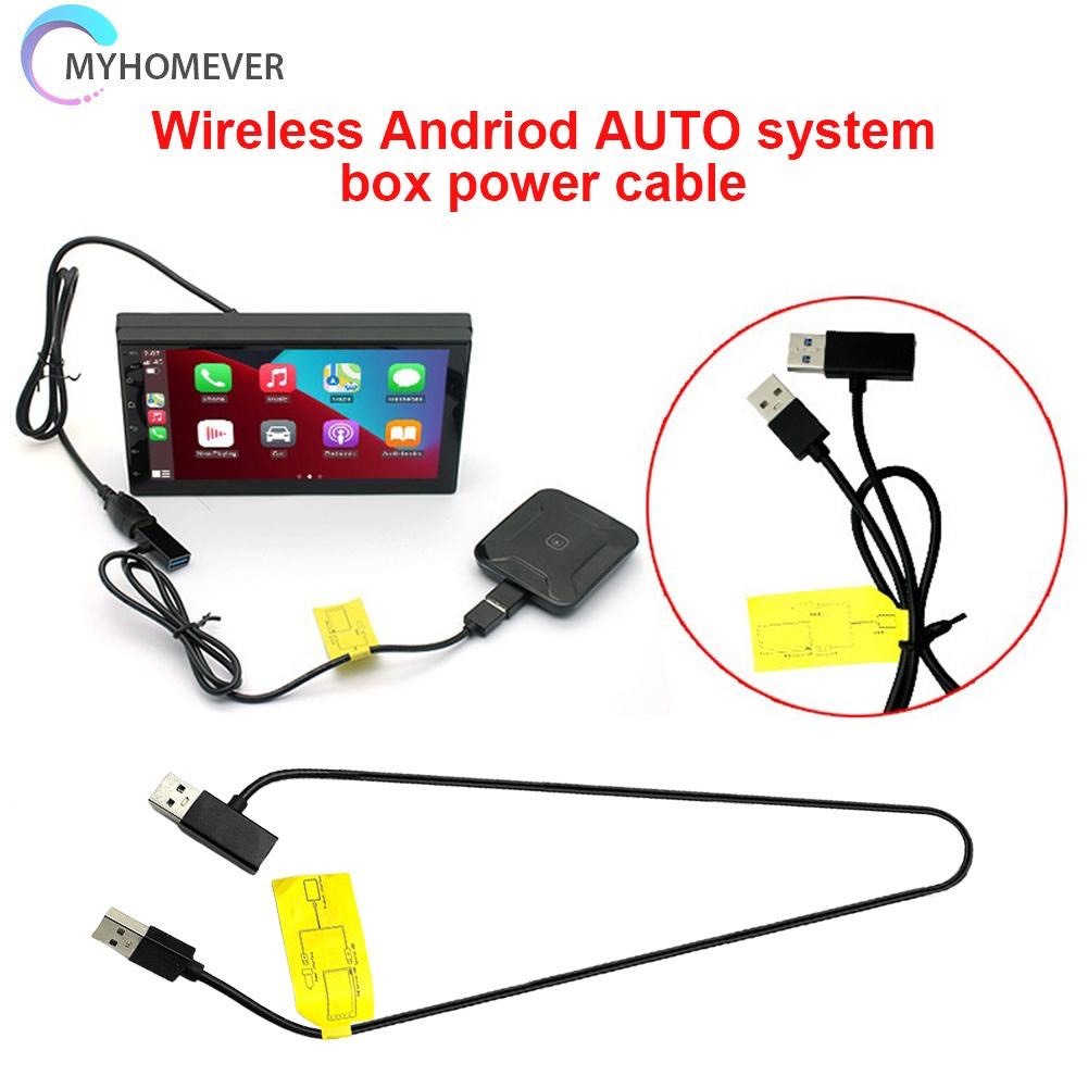 Dây Cáp Sạc 2 Trong 1 Cho Carplay Box Android Ô Tô - Tăng Nguồn Điện Khi Sử Dụng Box Android - Đảm bảo duy trì hoạt động