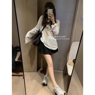 "ÁO Thun giấy dài tay STOCKOLM Chất thun giấy mặc cực thích form thụng dáng suông-CH"