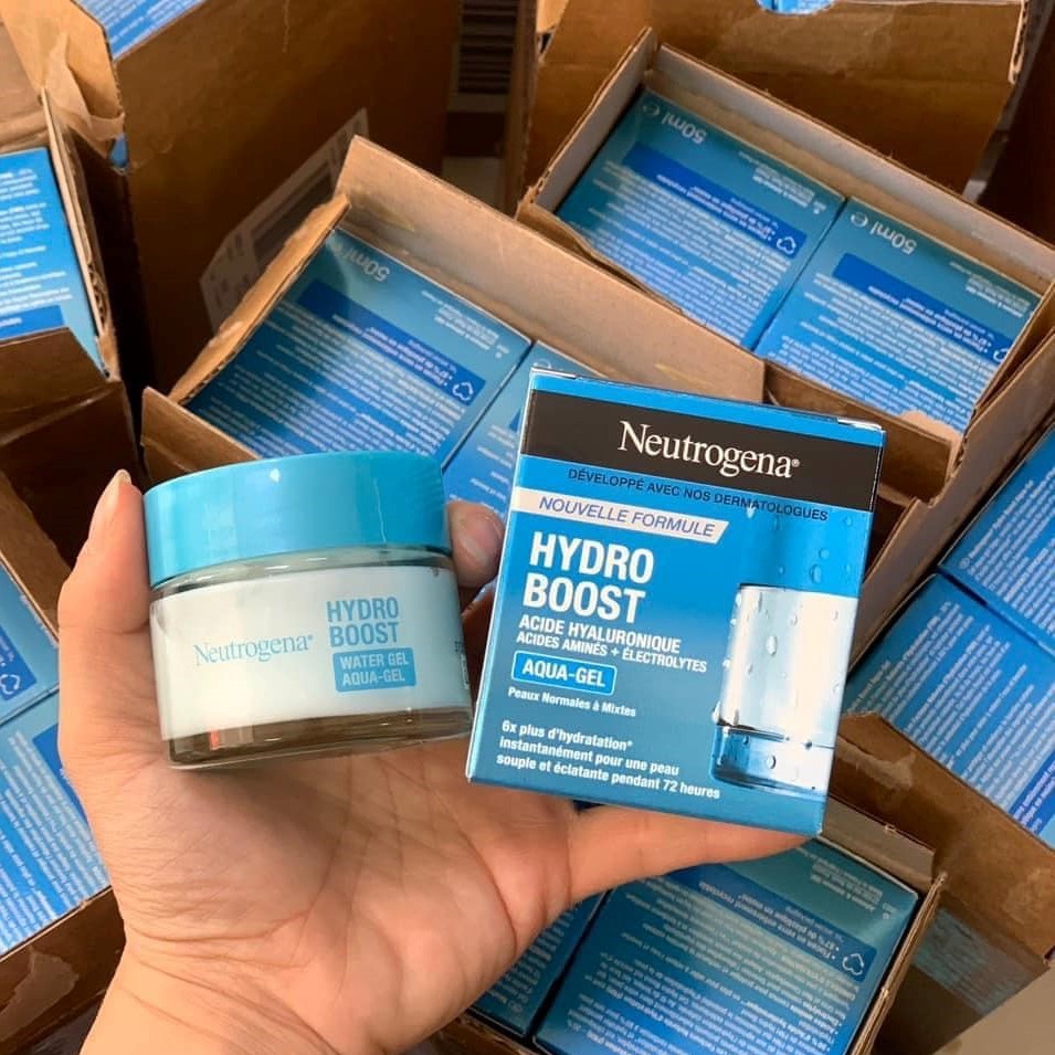 Kem Dưỡng Ẩm Neutrogena Hydro Boost Water Gel Cream 50g Chính Hãng - Netrogena Aqua Gel Cho Da Dầu Mụn, khô