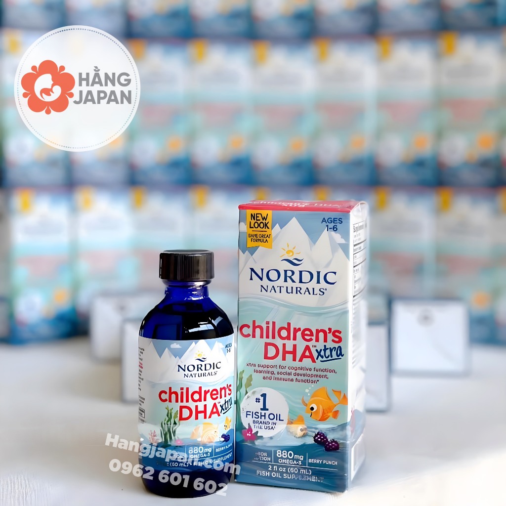 DHA Nordic Naturals Baby's/ Children's Extra cho bé từ 0-6 tuổi chai 60ml - Hàng Mỹ
