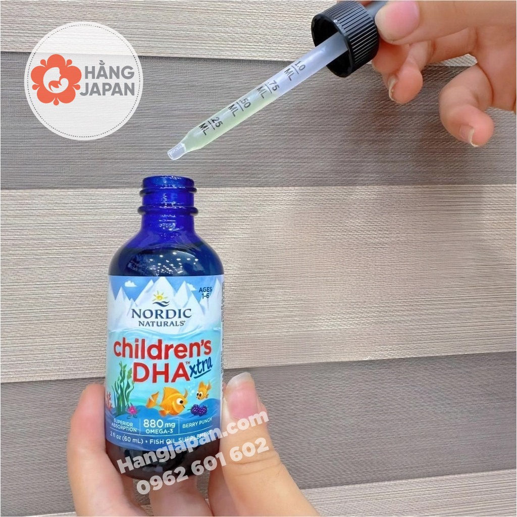 DHA Nordic Naturals Baby's/ Children's Extra cho bé từ 0-6 tuổi chai 60ml - Hàng Mỹ