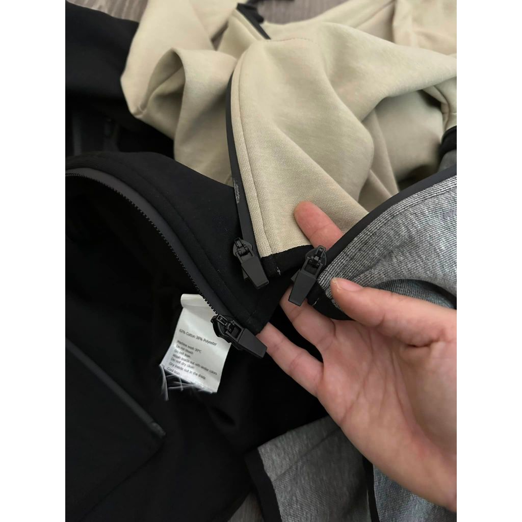 Bộ khoác nỉ ép khoá bên dư xịn cho bé