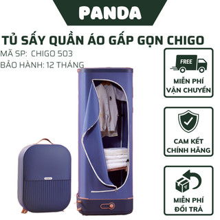 Tủ sấy quần áo gấp gọn chigo - máy sấy khô quần áo có tia uv khử khuẩn thông minh