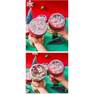 Hộp thiếc Giáng Sinh TRÒN
