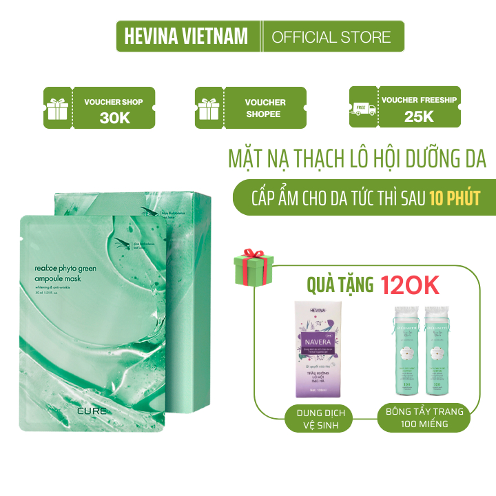 Mặt Nạ Lô Hội Dưỡng Da LA SENSE LOE CURE Green Ampoule Mask